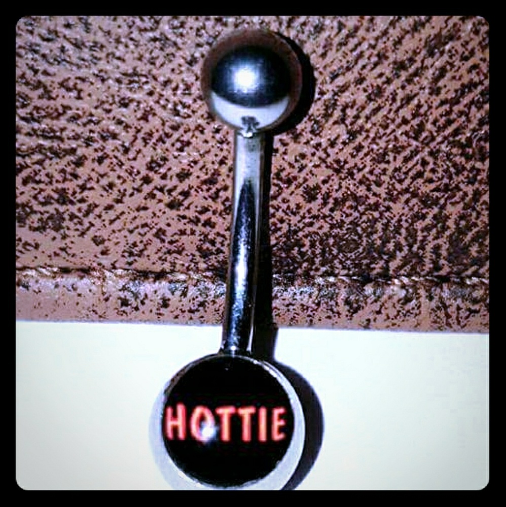 New Belly Button Ring " Hottie"